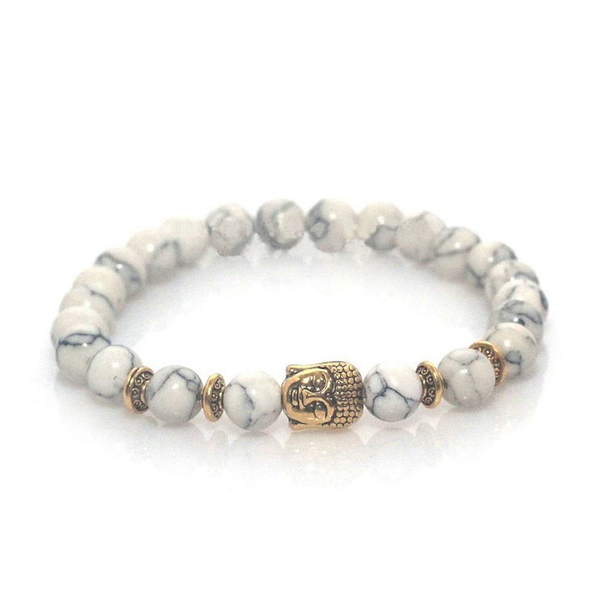 Mayan Marble White Stone Beads (Graduated) in 2023